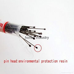 natural color Size 40mm resin head stainless steel insect collection pin