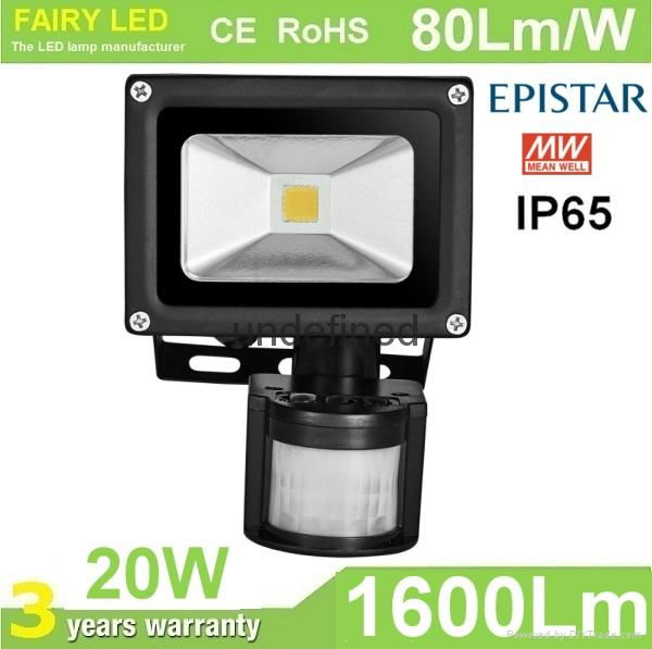 PIR sensor LED Flood Light 50W 30W 20W 10W 