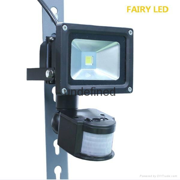 PIR sensor LED Flood Light 50W 30W 20W 10W  4