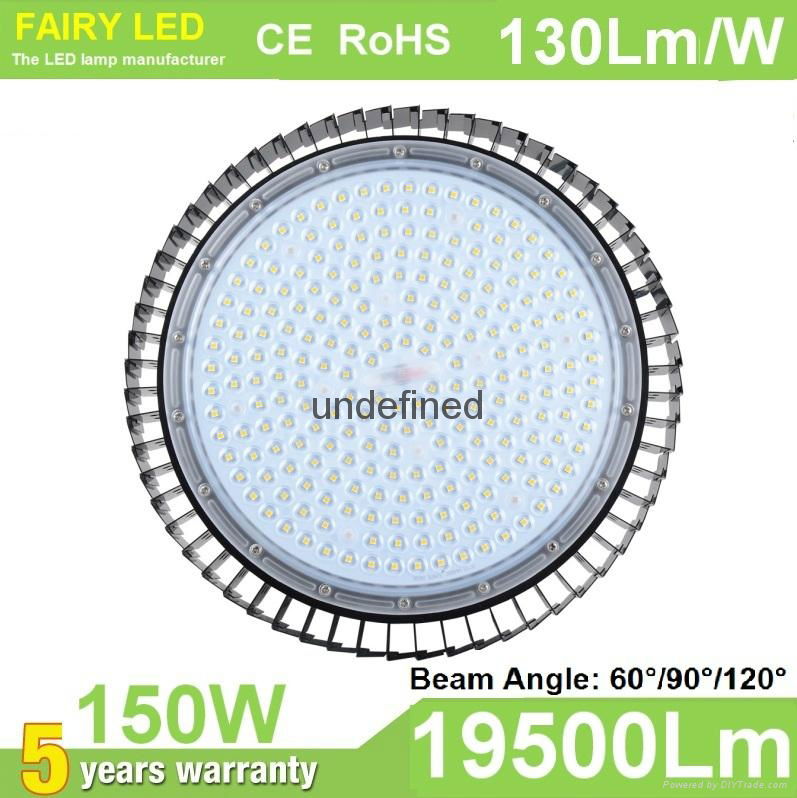 130Lm/W UFO 150W LED High Bay Light 200W 100W  60W 4