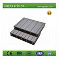 Good Price recyclable non-fading nature color wood plastic composite flooring 3