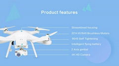 2017 TOVSTO Professional Drone 5.8G image transmission  4K HD Camera With GPS