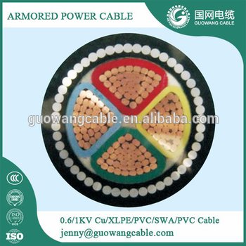 0.6/1kv 4C CU/XLPE/SWA/PVC power cable price for underground 5