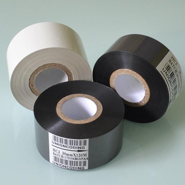 HC3 Type 30mm Width 120M length Black Hot Stamping Ink Ribbon