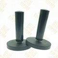 Black Rubber Coated Magnet with Bakelite Handle 1