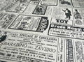  wholesale Industrial Times Newspaper printed linen cotton fabric for table 1