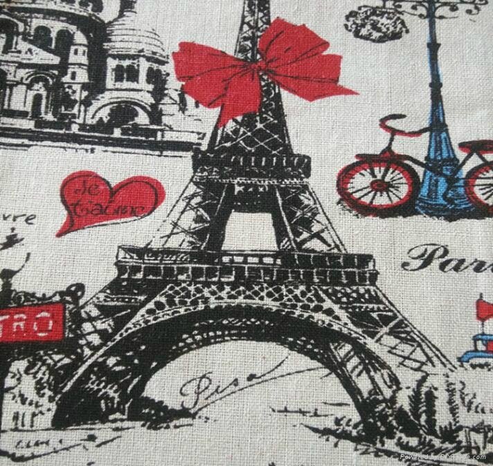 wholesale bulk towel printed cotton linen fabric with cheap price 5