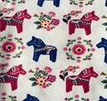 Wholesale beauty Cotton Linen horse print cushion Fabric with low MOQ 3