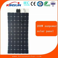 200W high efficiency Sunpower Flexible Solar Panel