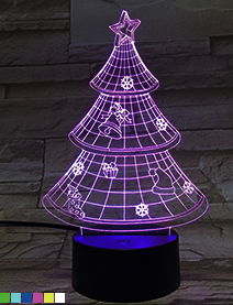 3D gift light color changing lamp