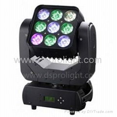 mini pixel LED moving head 9pcs 12W