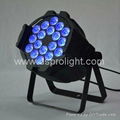 18pcs 18W rgbwa uv led par 64 1