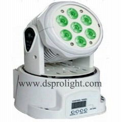 7pcs 15W RGBWA mini LED Moving Head wash light