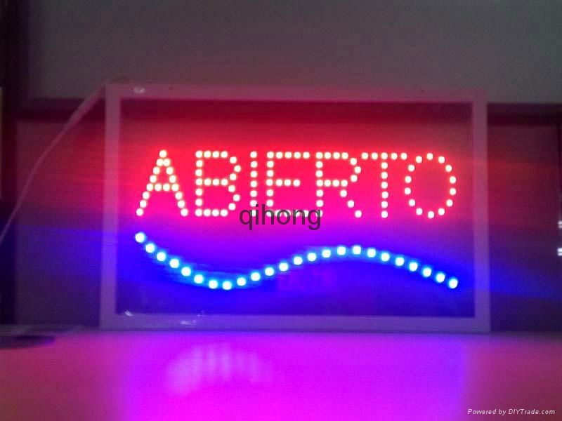 Glass LED Sign Square Full Color Animation Transparent Indoor LED Sign 2