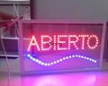 Glass LED Sign Square Full Color Animation Transparent Indoor LED Sign