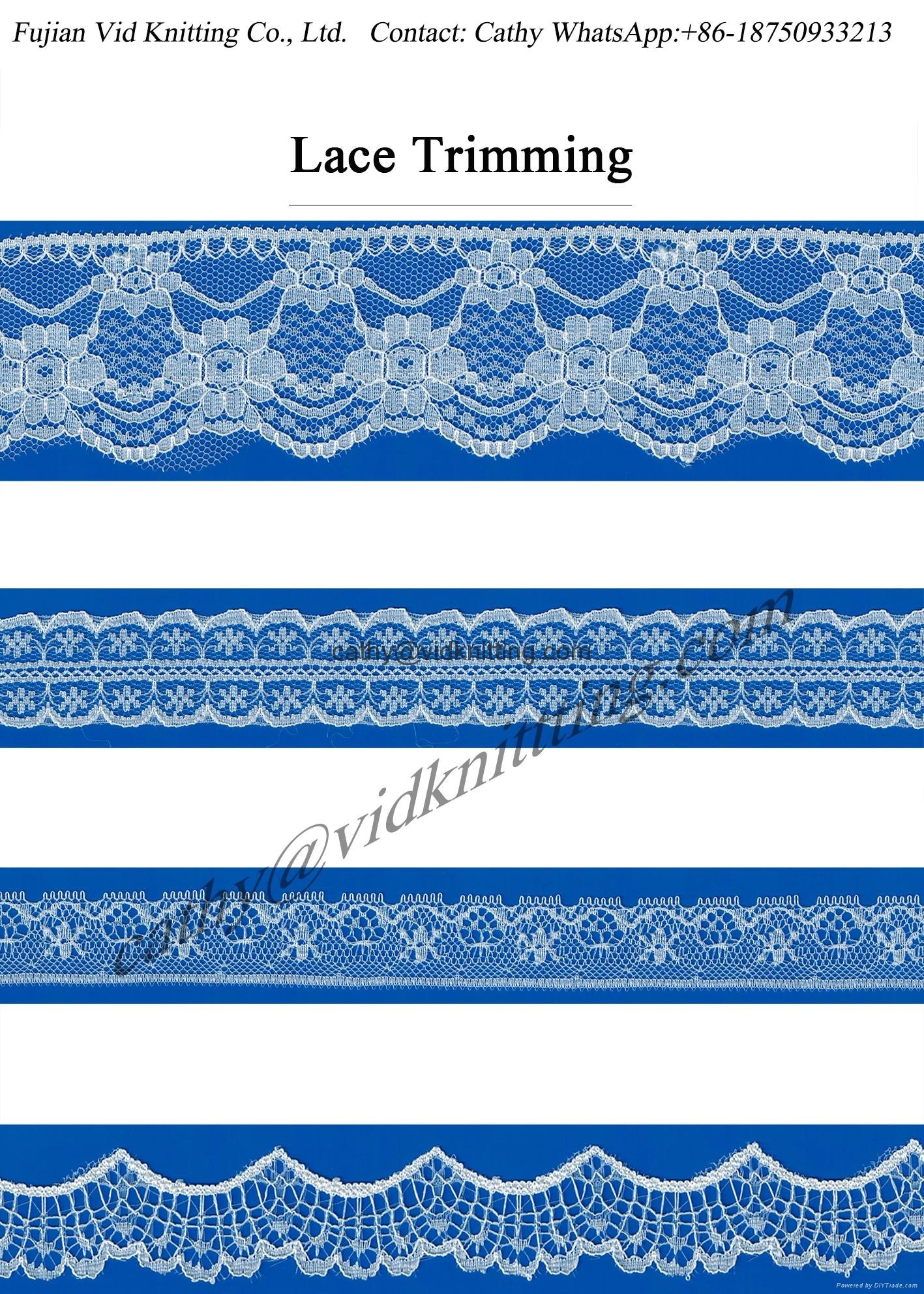 Polyester / Nylon Lace Band for Garment Decoration
