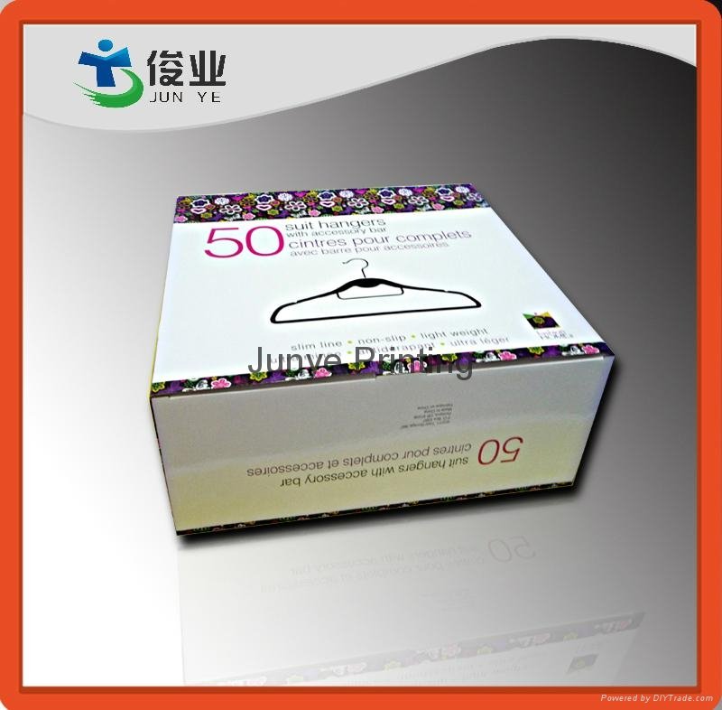 Paper Color Box For Suit Hangers Packaging 2