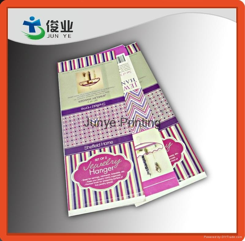 Paper Color Box For Suit Hangers Packaging 3