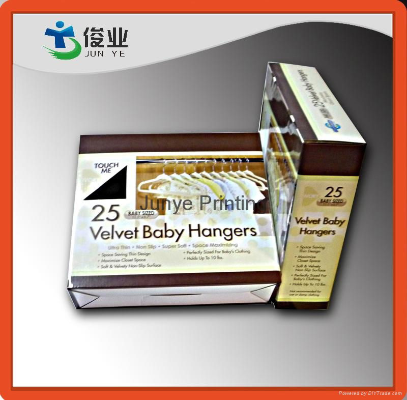 Paper Color Box For Suit Hangers Packaging 4