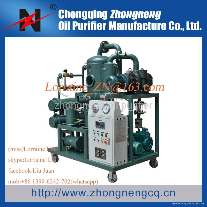 Double-Stage Highly Effective Vacuum Insulating Oil Purifier Series ZYD 3