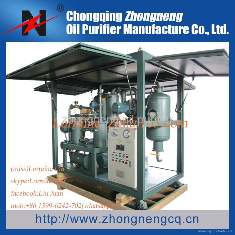 Double-Stage Highly Effective Vacuum Insulating Oil Purifier Series ZYD 4
