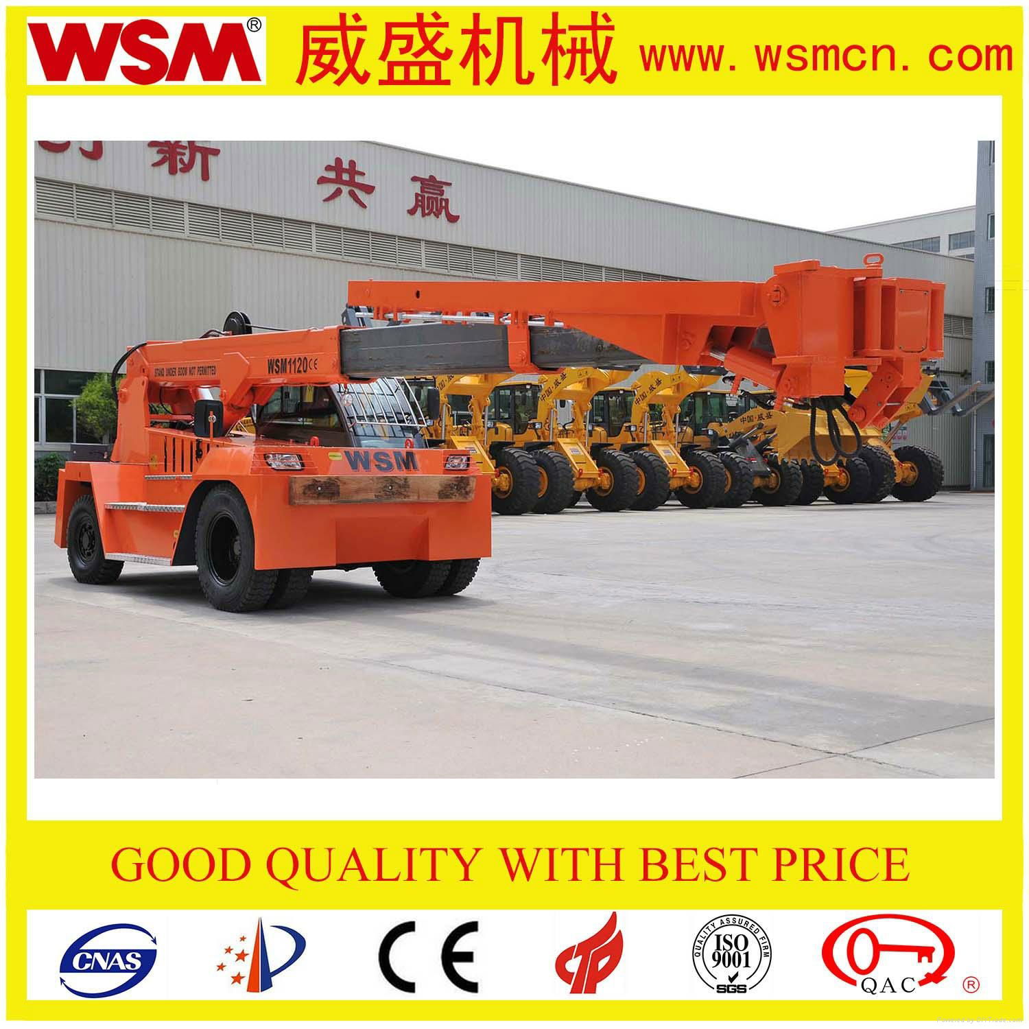 12 tons telescopic boom forklift truck for unloading container 4