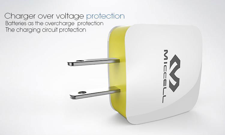 Veaqee Dual USB travel Charger EU home charger US wall mobile phone charger