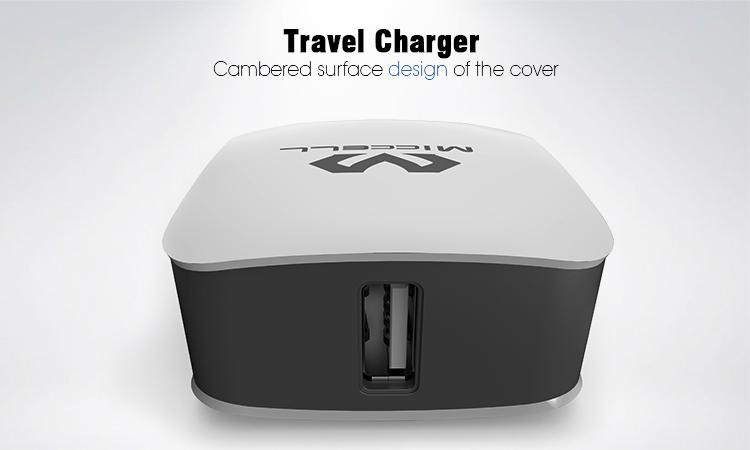 Veaqee Dual USB travel Charger EU home charger US wall mobile phone charger 4