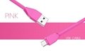 Veaqee datamicro usb cable colorful micro usb TPE +PC data cable usb data cable 3