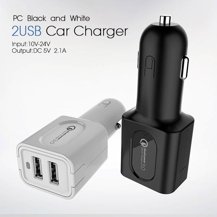 Veaqee manufacturer Dual usb car charger QC 3.0 PIN car mobile charger supplier 2