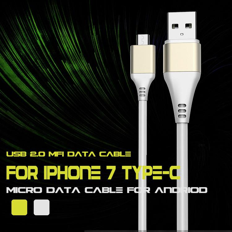 Veaqee Usb 2.0 Mfi Data Cable For Iphone 7 Type-C Micro Data Cable For Andriod 4