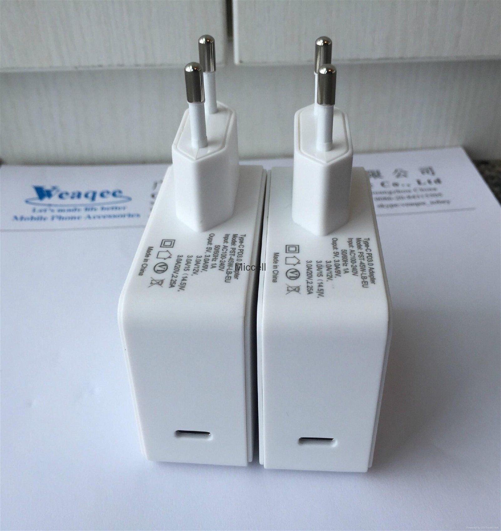 Type-c PD3.0 ADAPTER TYPE C 45W CHARGER  QC3.0 FAST CHARGER 5