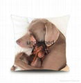 Wholesale Latest Design Animal Pillow Cover Custom Printed Linen Cushion Cover 2