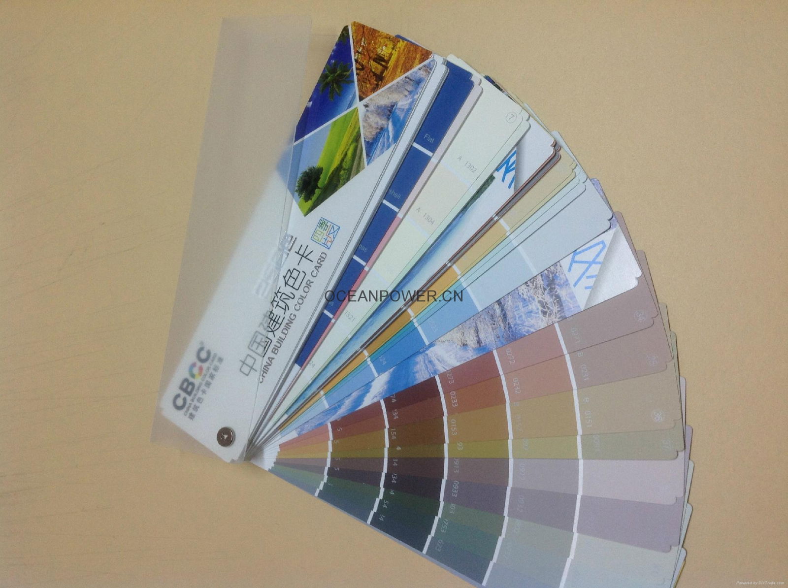 Building paint color shade card with 258 colors universal type 2