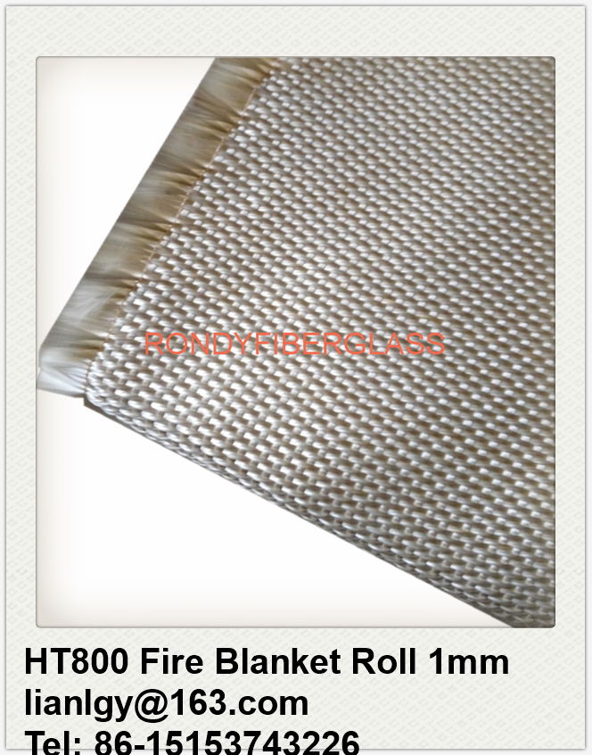 HT800 Fiberglass fire blanket roll  1mm 3