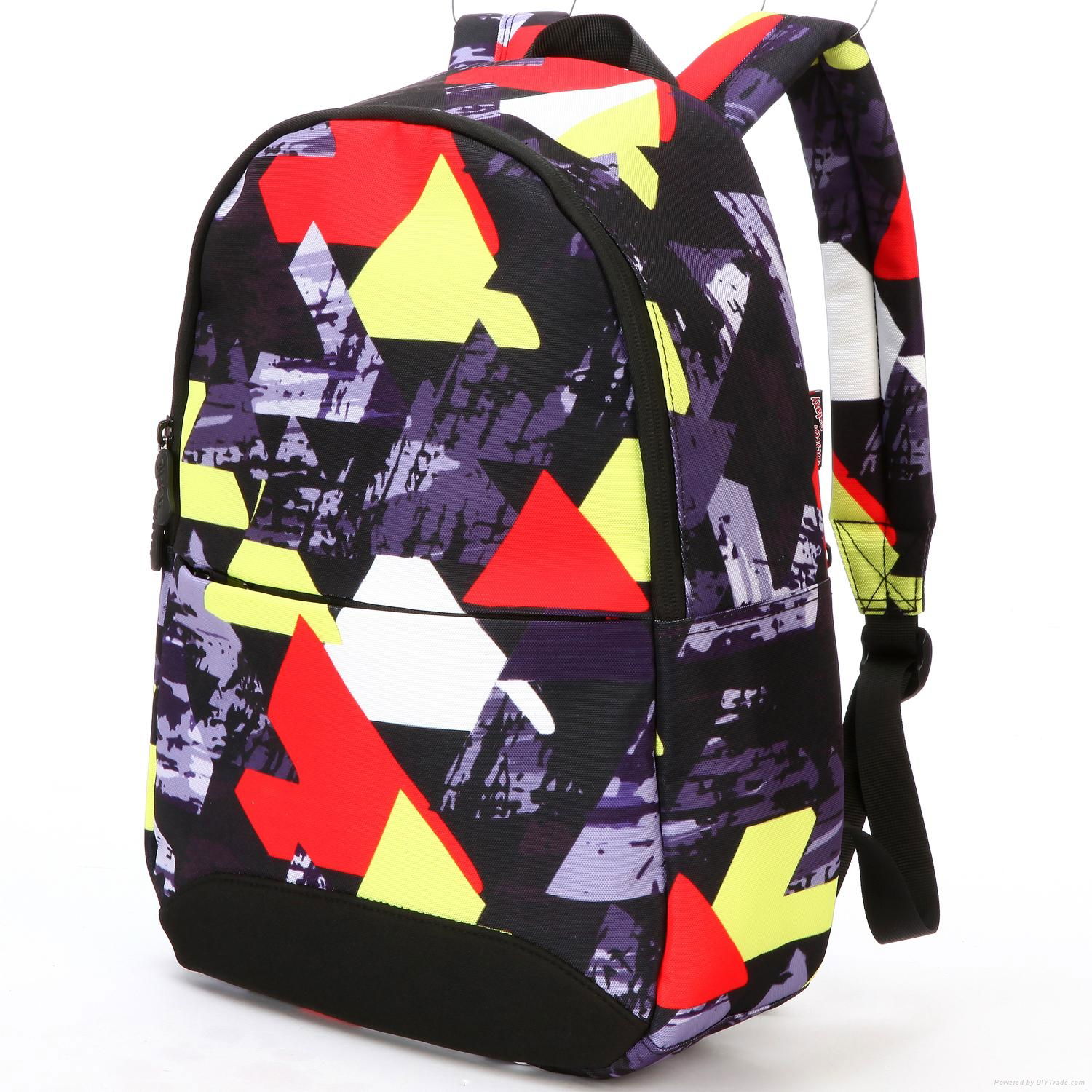 Wholesale fashion girls canavs bag school backpack laptop bags 5