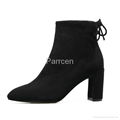 Women's Suede Fashion High Heel Ankle