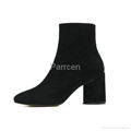 2017 New Fashion Black Suede Ankle