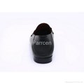 Women’s Black Genuine Leather Flat Shoes Manufacturer in China 4