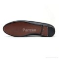 Women’s Black Genuine Leather Flat Shoes Manufacturer in China 5