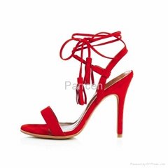 Parrcen Women's high heel dress sandal shoes