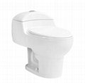 siphonic one piece toilet water closet for South America market 