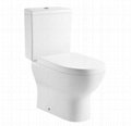 Bathroom washdown two piece toilet for South America market  1