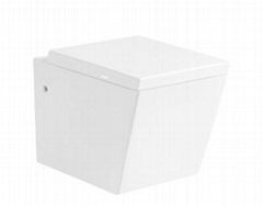 square washdown wall hung toilet ceramic sanitary ware