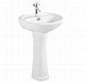 ceramic pedestal wash bathroom sink 