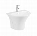 Hot selling Bathroom wall hung washing hand basin