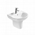 bathroom ceramic wall hung basin with