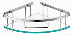 Best bathroom accessories 304 stainless steel bathroom glass Shelf,Shower basket