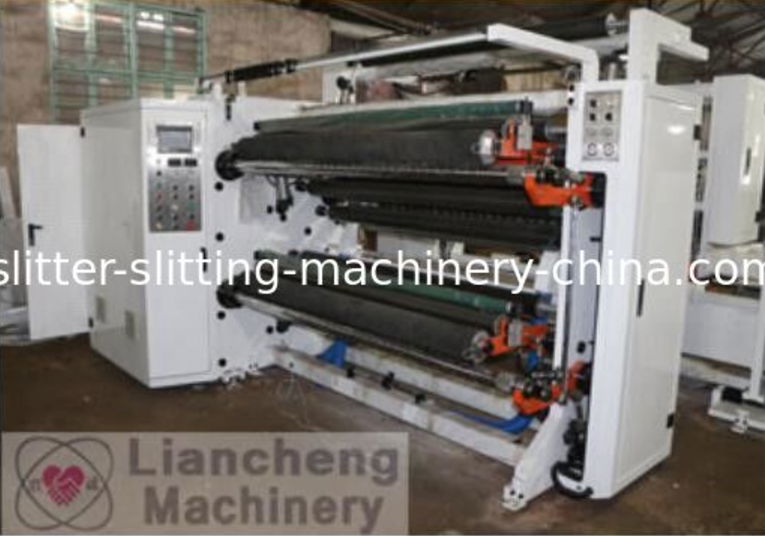 400m/min high speed slitter rewinder for adhesive paper and film jumbo roll 4