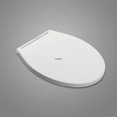 Slim universal round toilet seat 